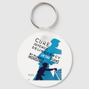 Cure Juvenile Delinquency in the Slums Key Ring