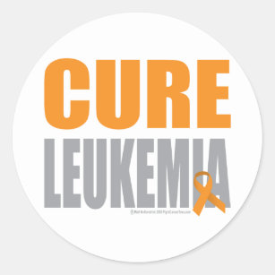 Cure Leukaemia Classic Round Sticker