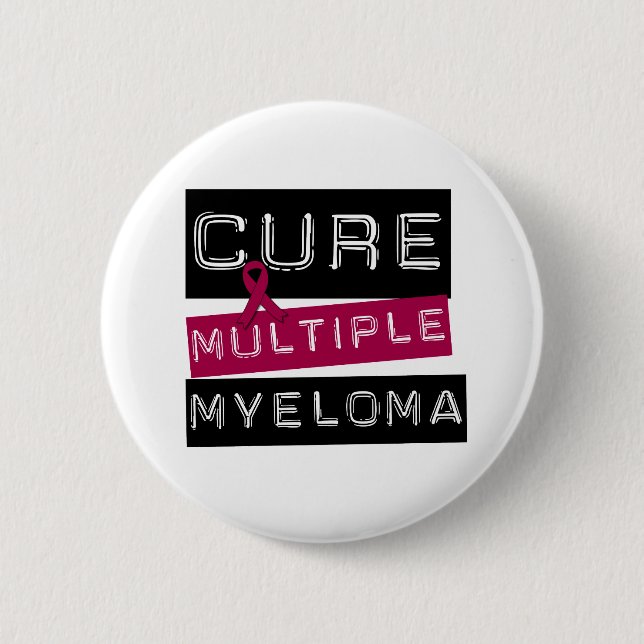 Cure Multiple Myeloma 6 Cm Round Badge (Front)