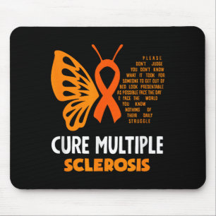Cure Multiple Sclerosis Awareness Butterfly Ms Awa Mouse Pad