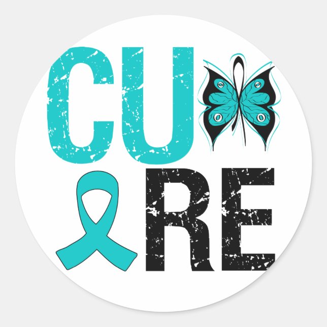 Cure PCOS Classic Round Sticker (Front)