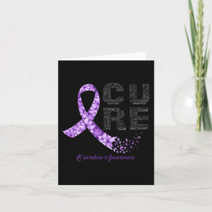CURE Purple Ribbon Overdose Awareness Card