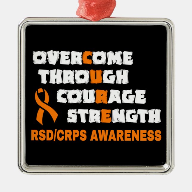 CURE...RSD/CRPS METAL ORNAMENT (Front)
