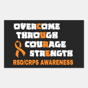 CURE...RSD/CRPS RECTANGULAR STICKER