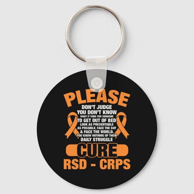 Cure Rsd Crps Support Rsd Crps Awareness  Key Ring (Front)