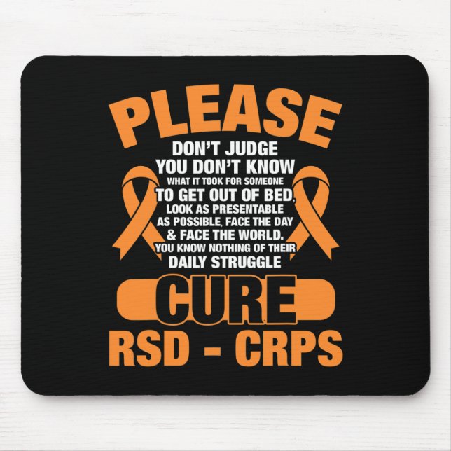 Cure Rsd Crps Support Rsd Crps Awareness  Mouse Pad (Front)