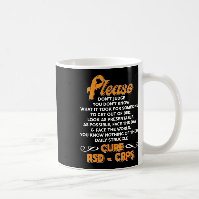 Cure Rsdcrps Support Rsdcrps Awareness  Coffee Mug (Right)