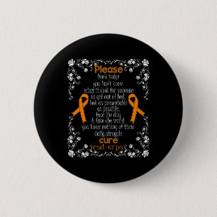 Cure Rsdcrps Support Rsdcrps Awareness T Shirt1 6 Cm Round Badge
