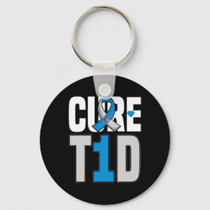 Cure T1d - Cure Type 1 Diabetes - T1d Awareness Key Ring
