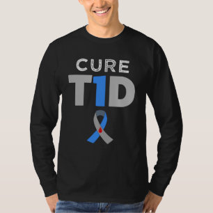 Cure T1D Type 1 Diabetes Awareness Men's T-shirt