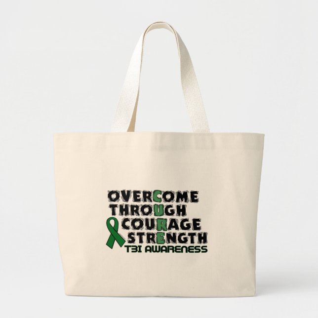 CURE...TBI LARGE TOTE BAG (Front)