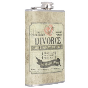Cure What Ails You - Divorce Humour Flask