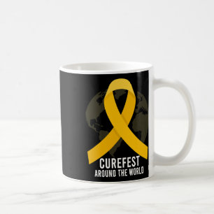 Curefest Around The World Childhood Cancer Awarene Coffee Mug