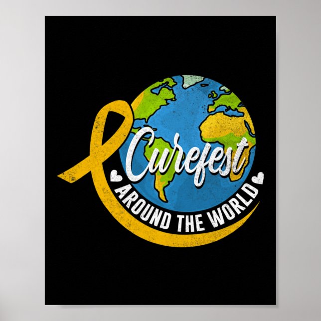 Curefest Around The World Childhood Cancer  Poster (Front)