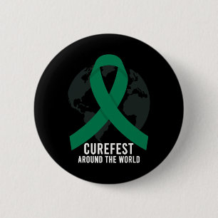 Curefest Around The World Liver Cancer Awareness W 6 Cm Round Badge