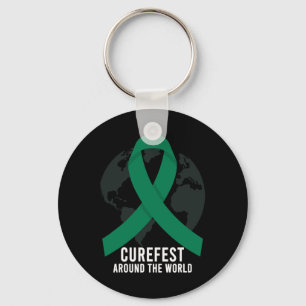Curefest Around The World Liver Cancer Awareness W Key Ring