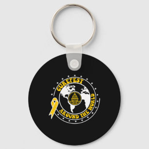 Curefest Childhood Cancer Awareness Key Ring