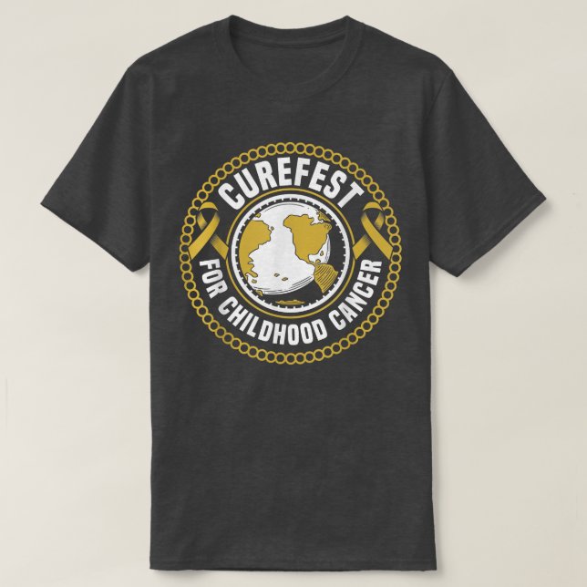 Curefest For Childhood Cancer Awareness Support Sq T-Shirt (Design Front)