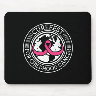 Curefest For Childhood Cancer World Ribbon 2 Mouse Pad