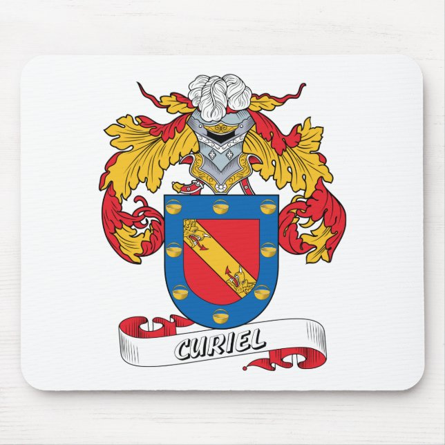 Curiel Family Crest Mouse Pad (Front)