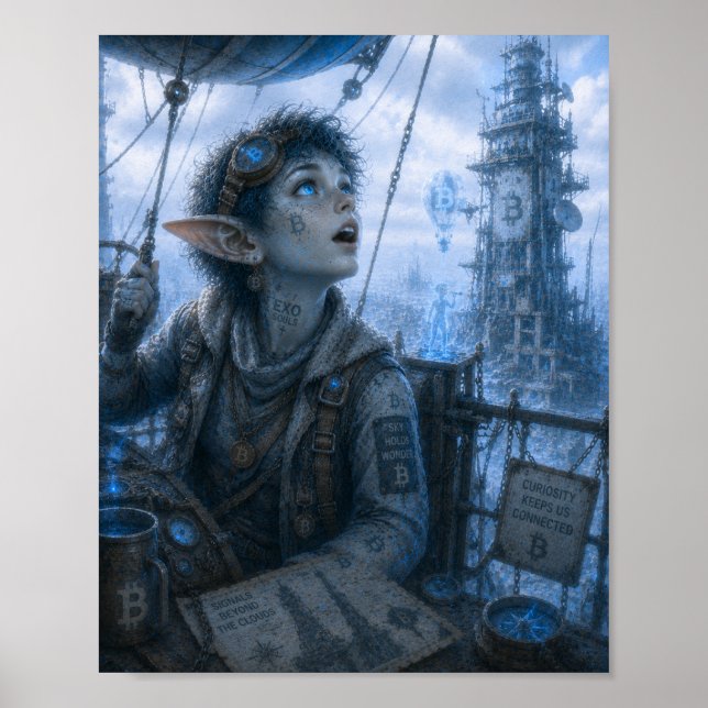 Curiosity / Airship / Communications Tower Poster (Front)
