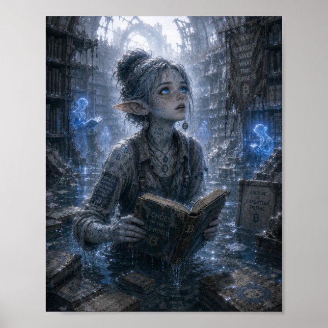Curiosity / Archivist / Flooded Archive Poster (Front)