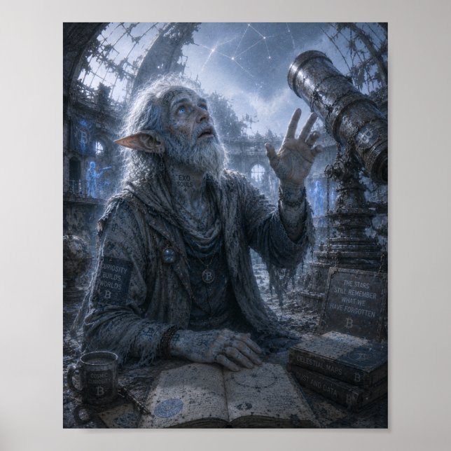 Curiosity / Astronomer / Abandoned Observatory Poster (Front)