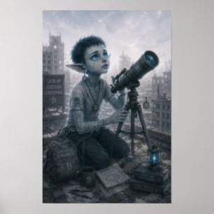 Curiosity / Astronomer / Rooftop Poster