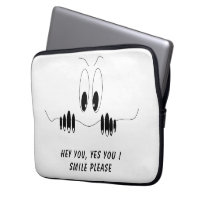 Curiosity Eyes Laptop Sleeve Your Text and Colours