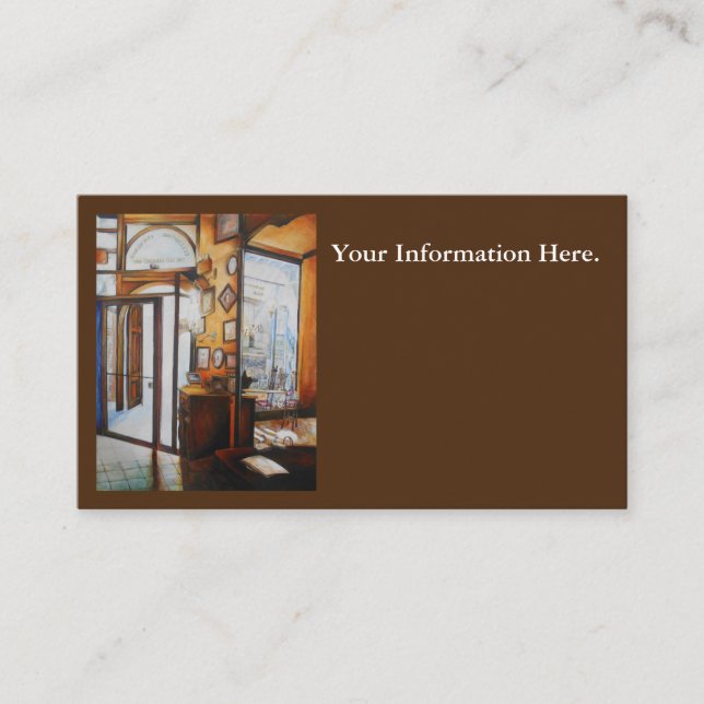 Curiosity is the Tool of the Wise Business Card (Front)