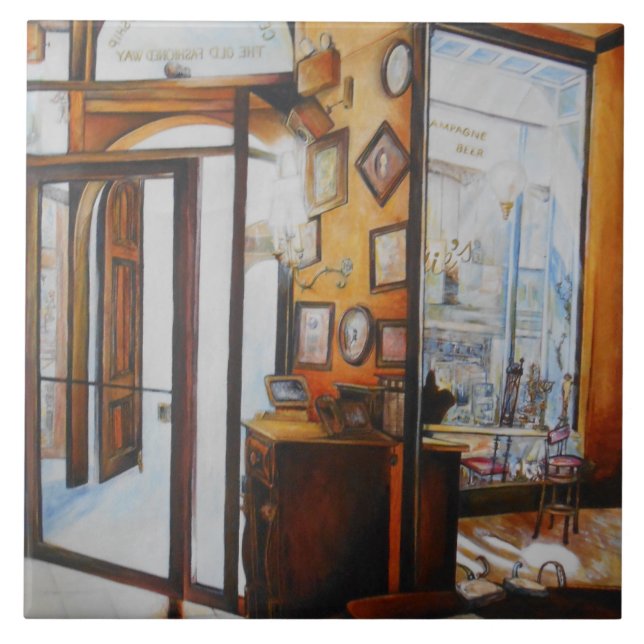 Curiosity is the Tool of the Wise Ceramic Tile (Front)