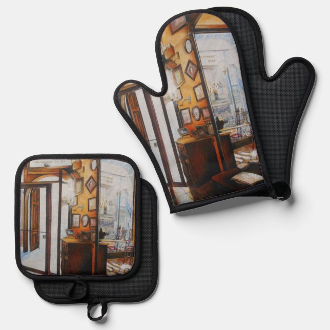 Curiosity is the Tool of the Wise Oven Mitt & Pot Holder Set (Front/Back)