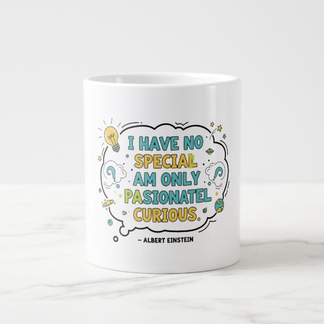 Curiosity  large coffee mug (Front)