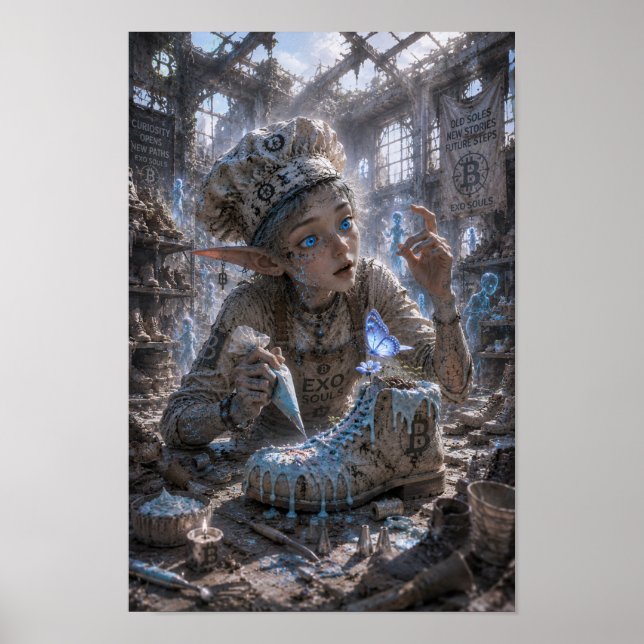 Curiosity / Pastry Chef / Large Shoe Warehouse Poster (Front)