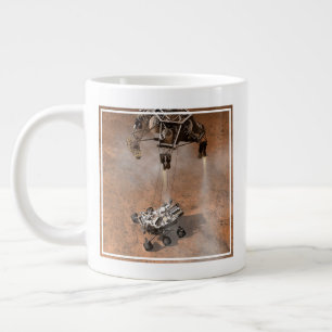 Curiosity Rover Landing On The Martian Surface. Large Coffee Mug