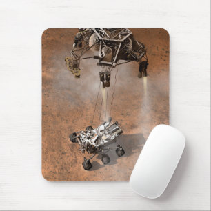 Curiosity Rover Landing On The Martian Surface. Mouse Pad