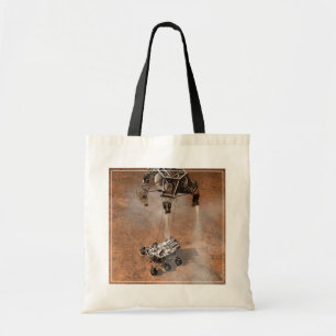Curiosity Rover Landing On The Martian Surface. Tote Bag