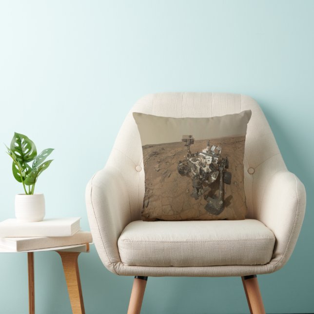 Curiosity Rover On The Surface Of Mars. Cushion (Chair)