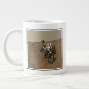 Curiosity Rover On The Surface Of Mars. Large Coffee Mug