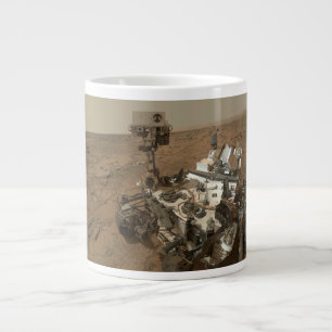 Curiosity Rover On The Surface Of Mars. Large Coffee Mug
