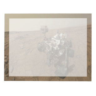 Curiosity Rover On The Surface Of Mars. Notepad