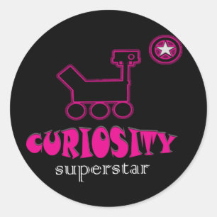 Curiosity Super Star Pink Sticker