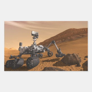 Curiosity: The Next Mars Rover Rectangular Sticker