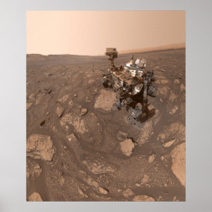 Curiosity's Selfie at the Mary Anning location on Poster