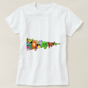 Curious Aliens Funny T-Shirt