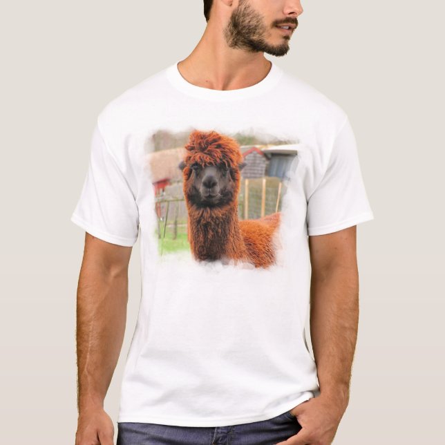 Curious Alpaca ~ T T-Shirt (Front)