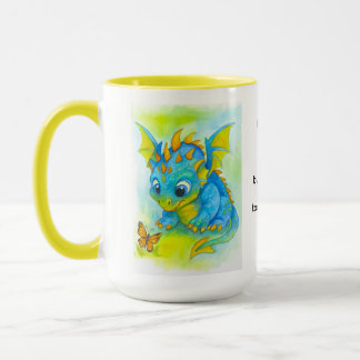 Curious Baby Dragon Mug