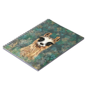 Curious Baby Llama - Cute - Notebook