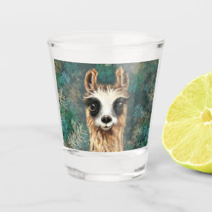Curious Baby Llama - Cute Shot Glass