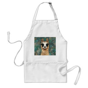 Curious Baby Llama - Cute Standard Apron